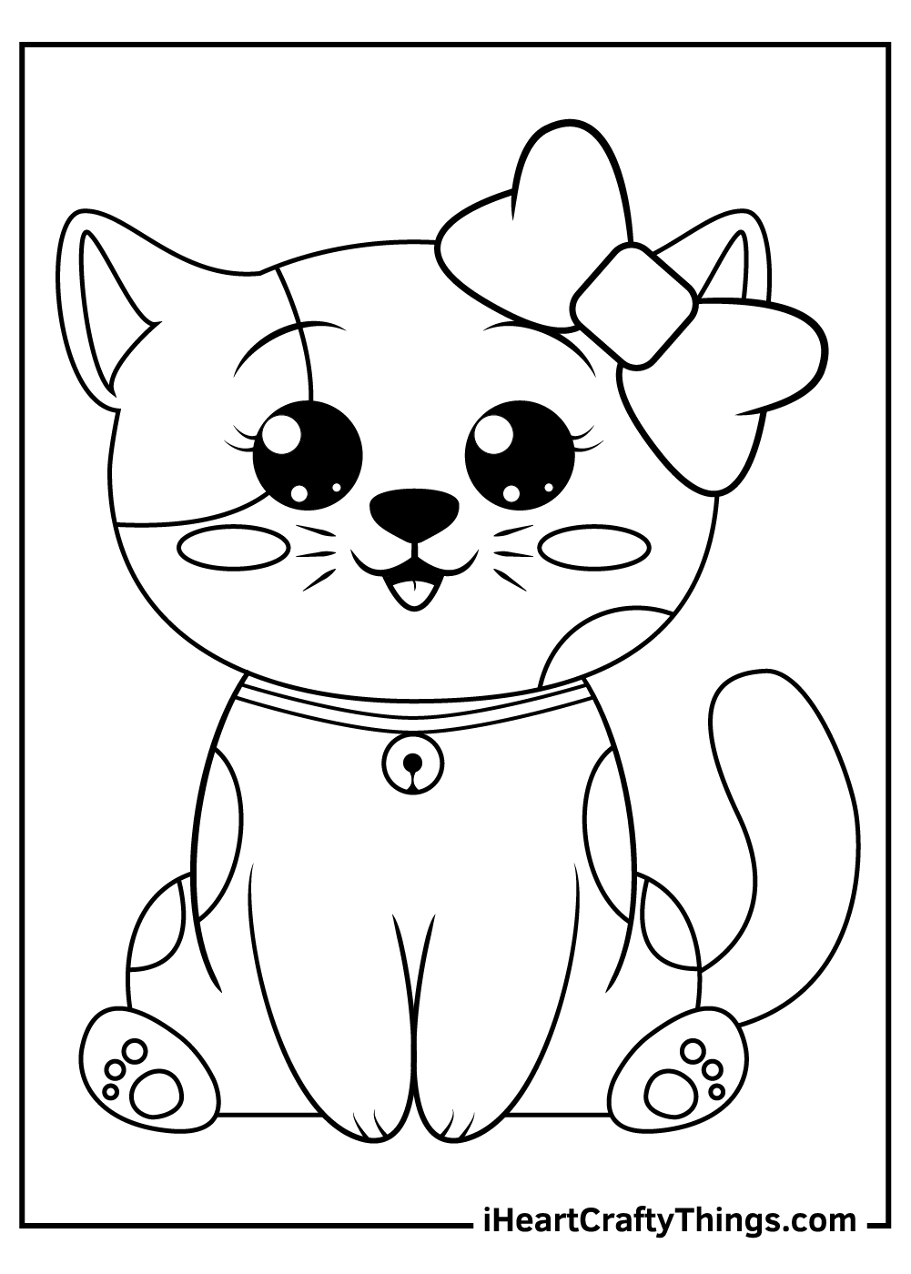 kitten coloring pages free printable