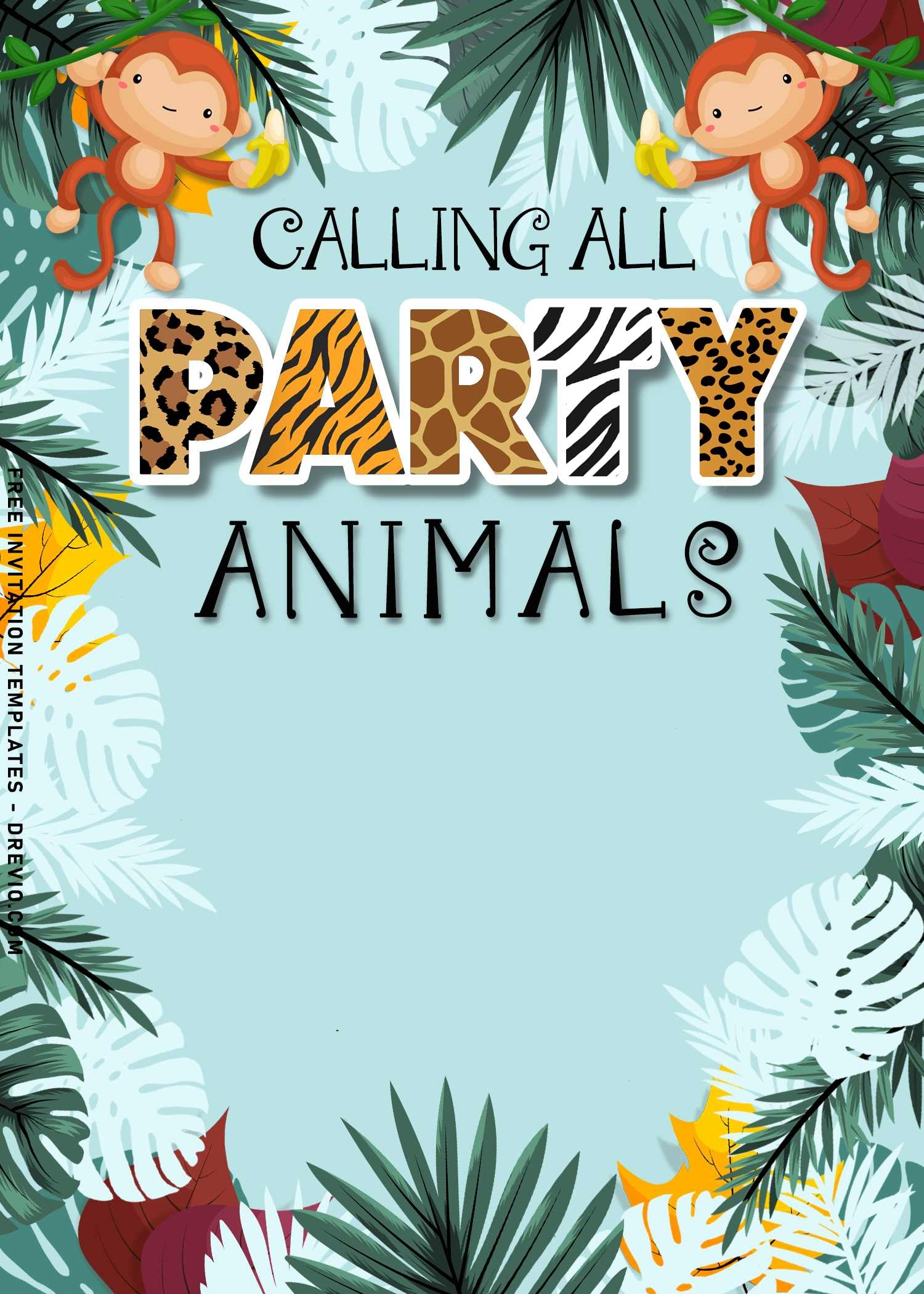 6th birthday party invitation templates