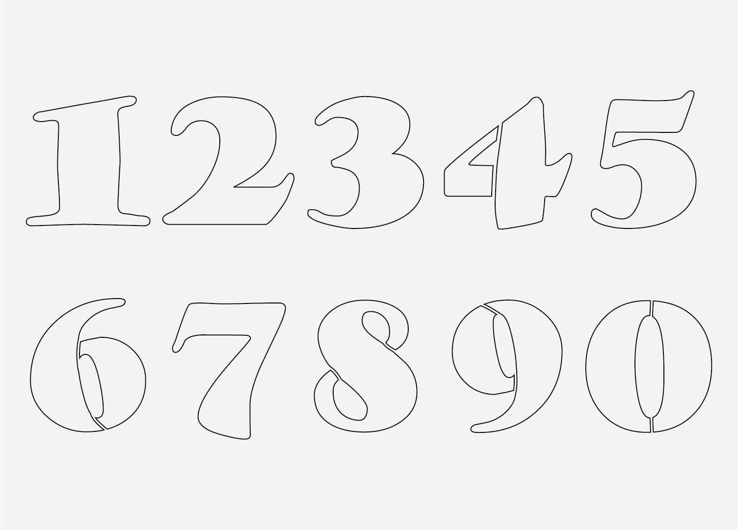 printable number pictures