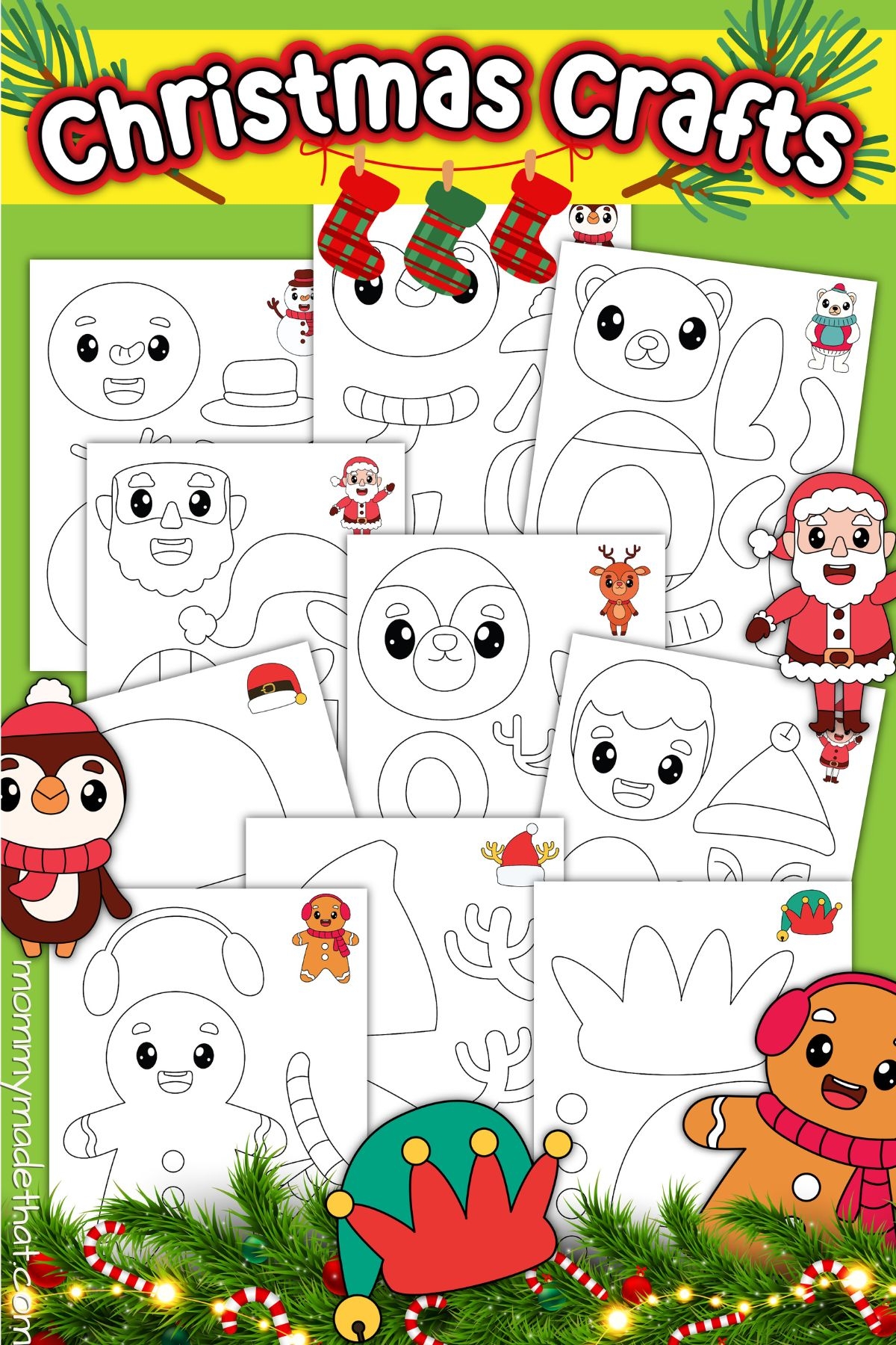 free printable christmas crafts for adults