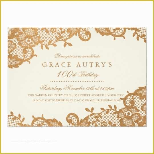 100th birthday invitation templates free
