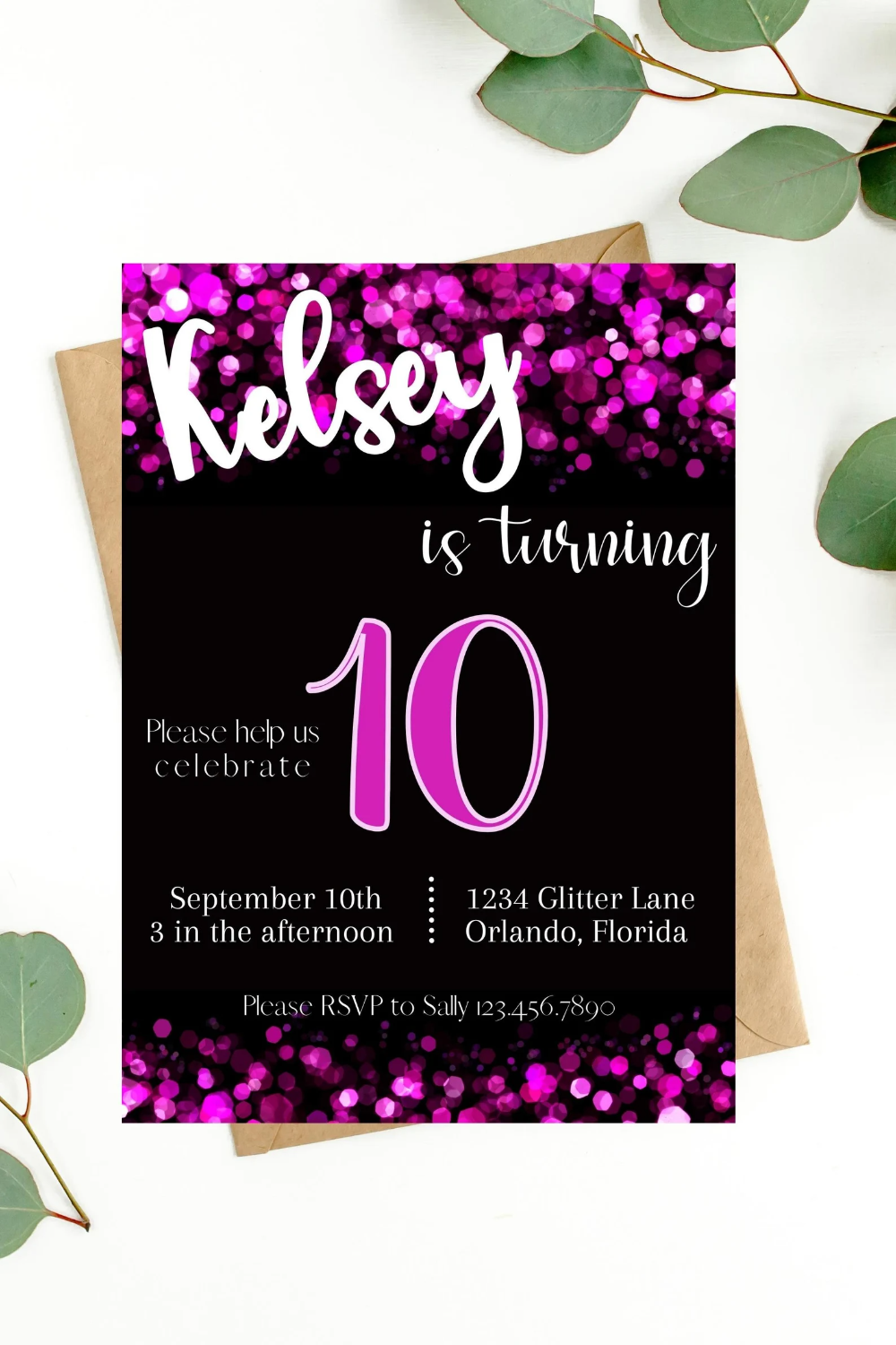 10th Birthday Invitation 10th Birthday 10th Birthday Etsy 10th 