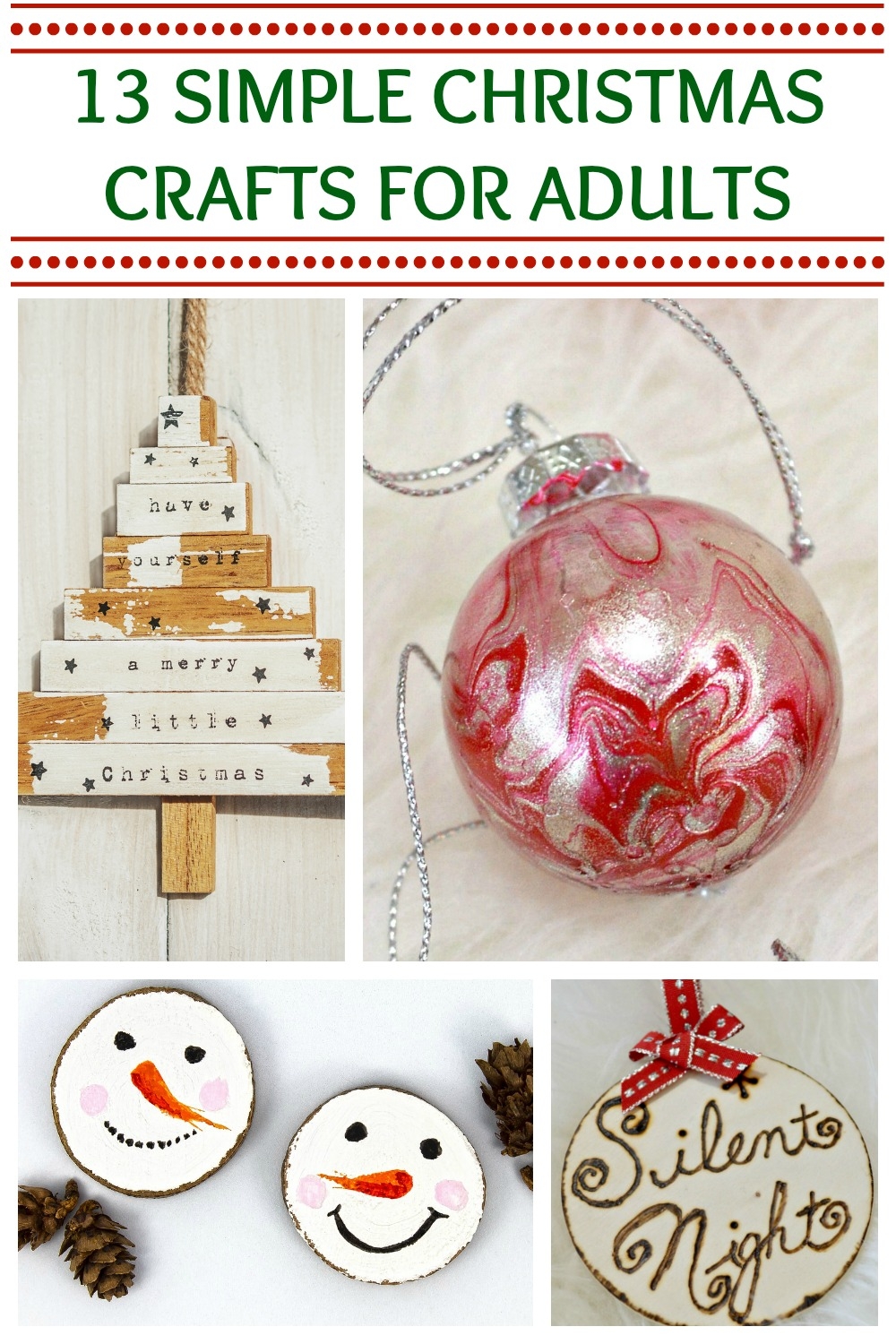 13 Easy Christmas Crafts For Adults Who Have No Time Will Love