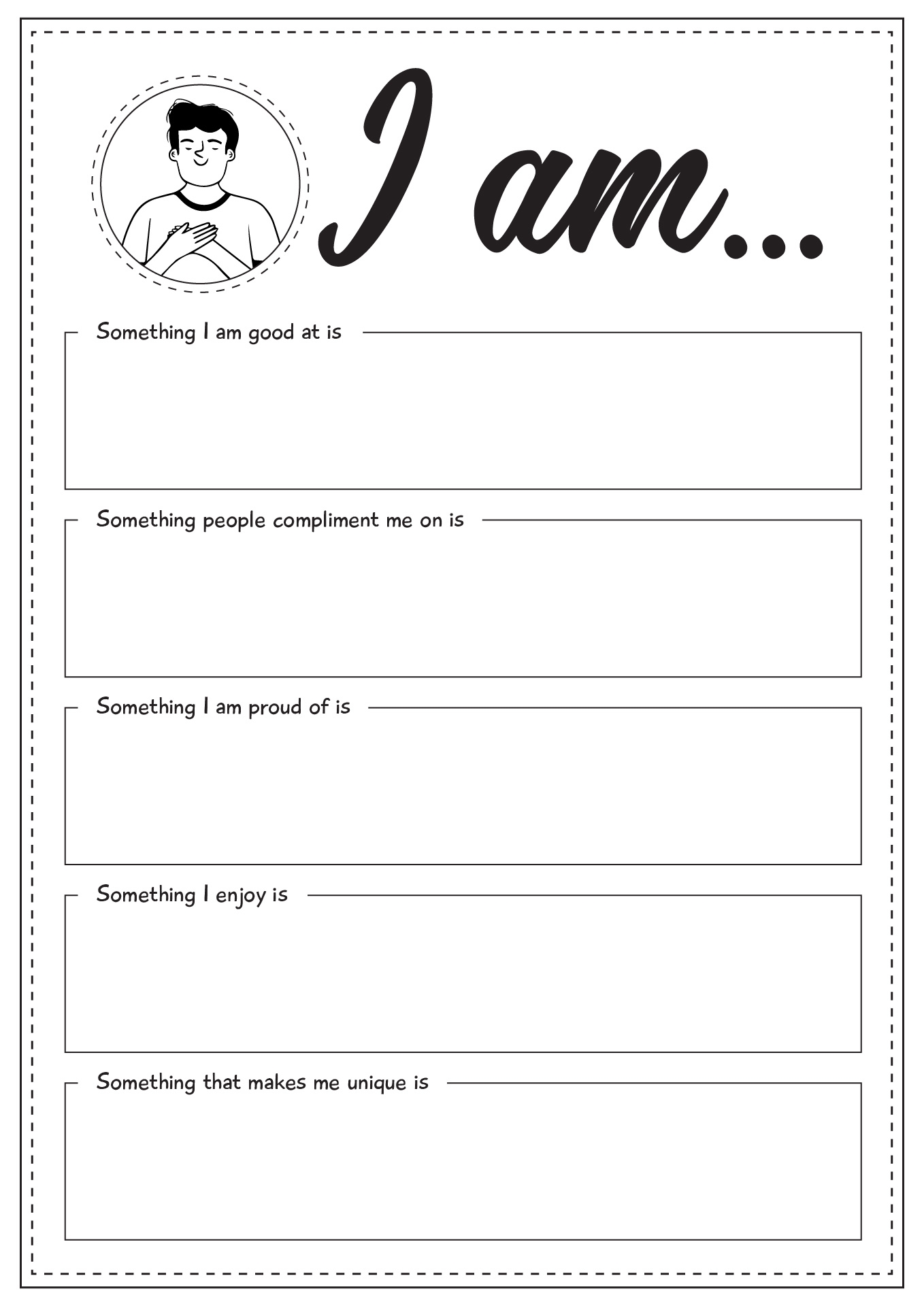 self-esteem worksheets for adults pdf