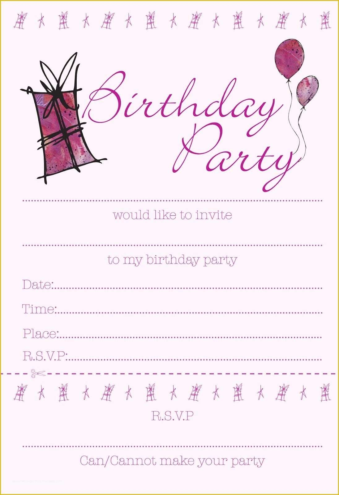 13th Birthday Invitation Templates Free Of 13 Birthday Invitation Free 