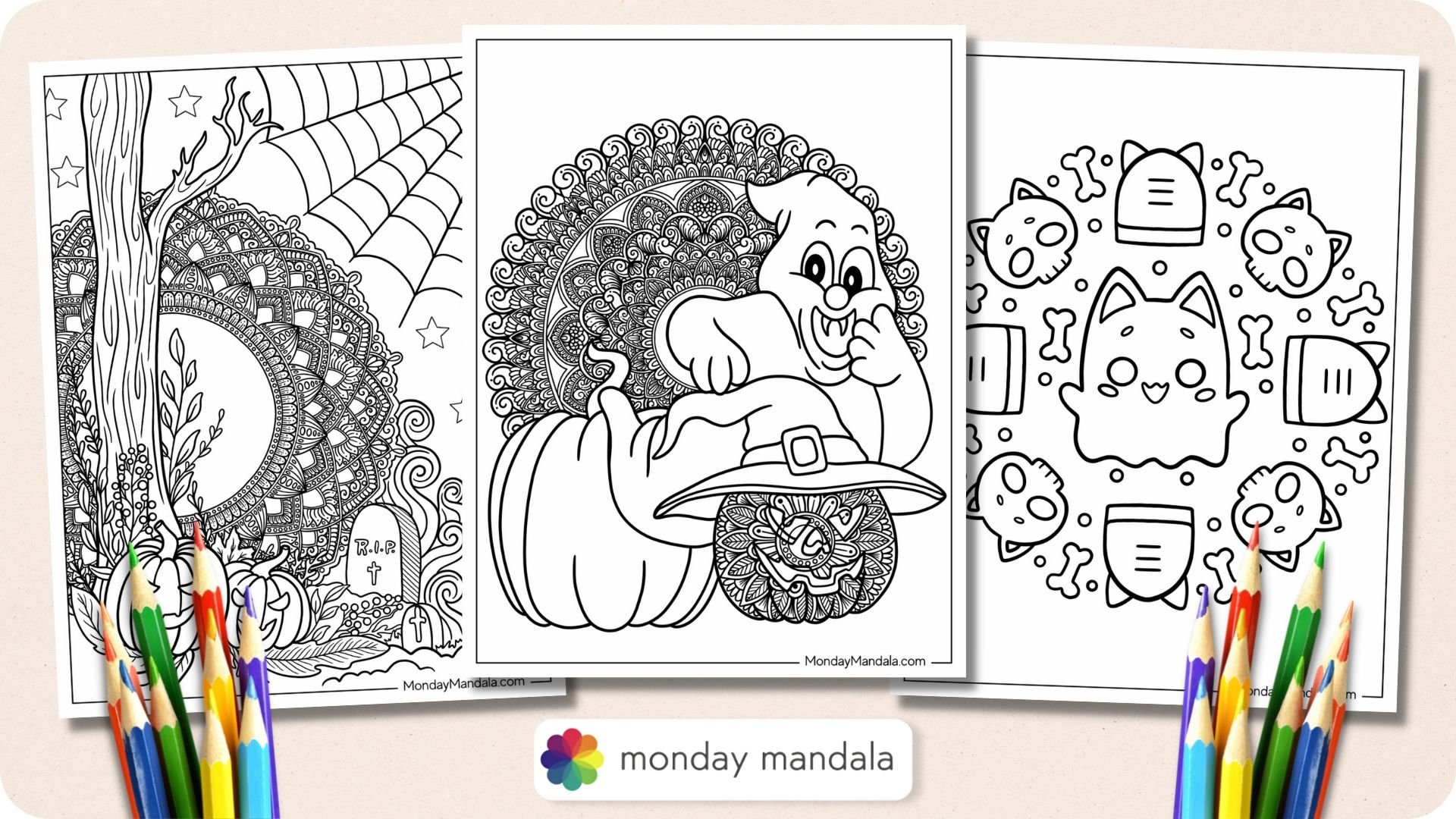 printable coloring pages monday mandala