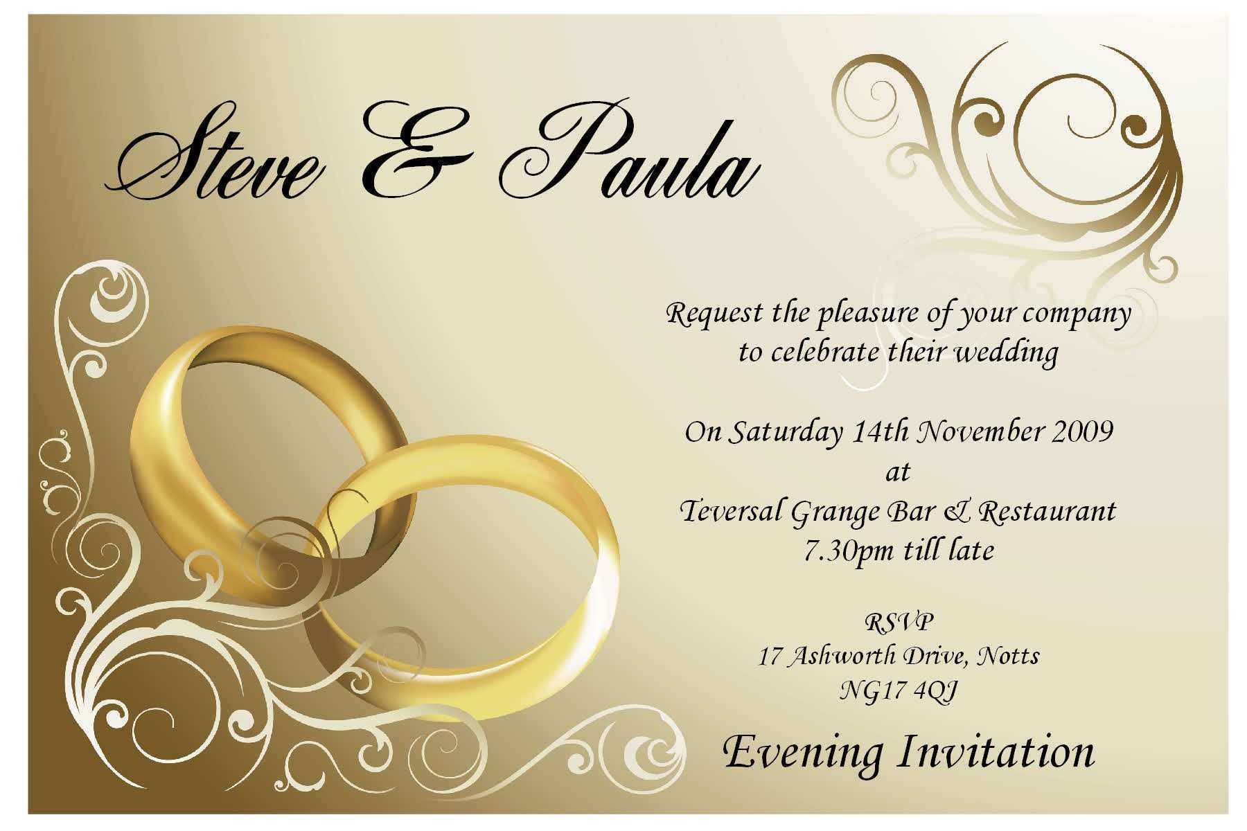 14 Standard Wedding Invitation Card Templates Online In Photoshop For 