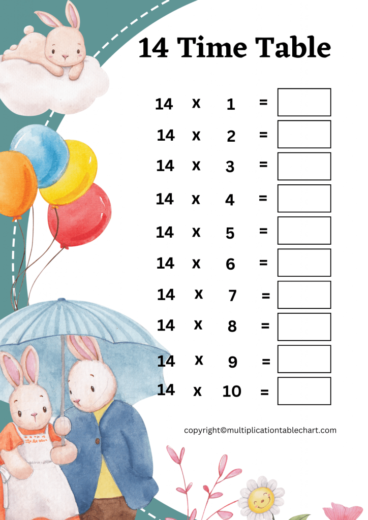 6 times table practice worksheet