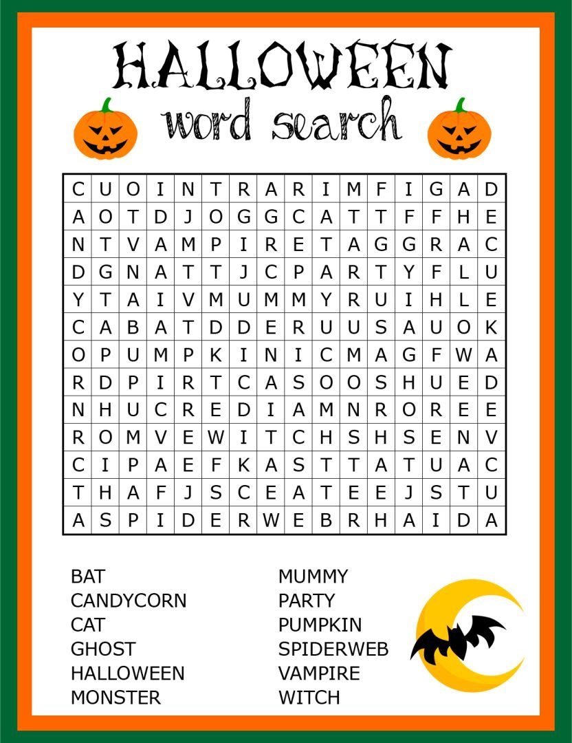 halloween worksheets printable