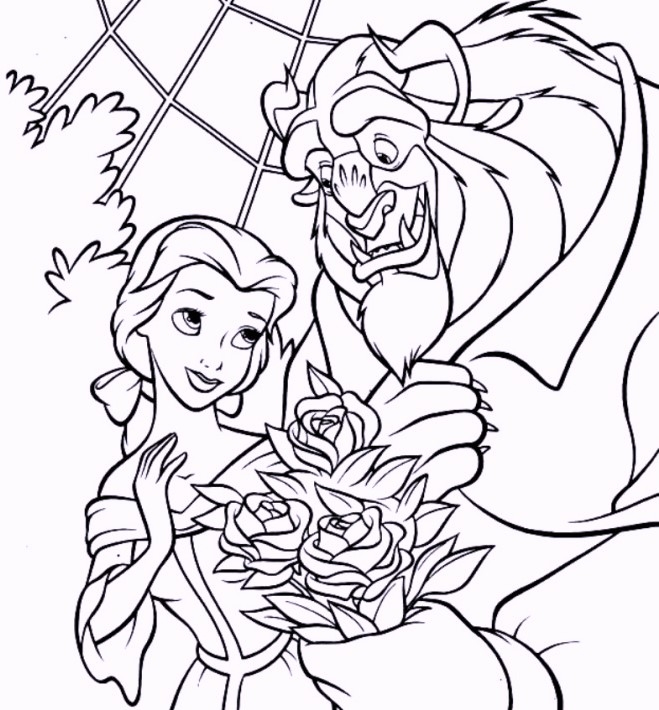15 Printable Beauty And The Beast Coloring Pages Coloring Pages