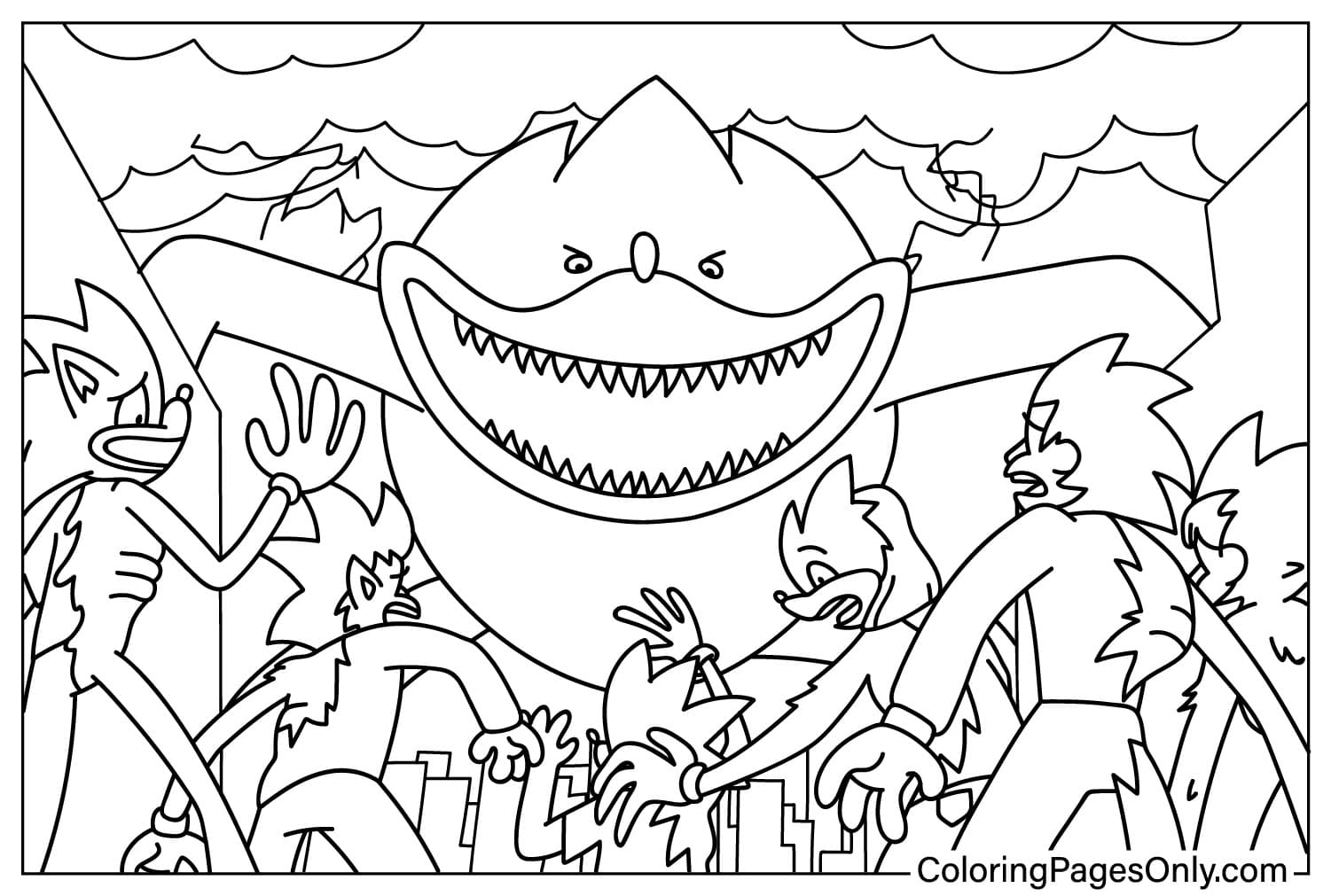 15 Shin Sonic Coloring Pages Free Printable For Kids And Adults