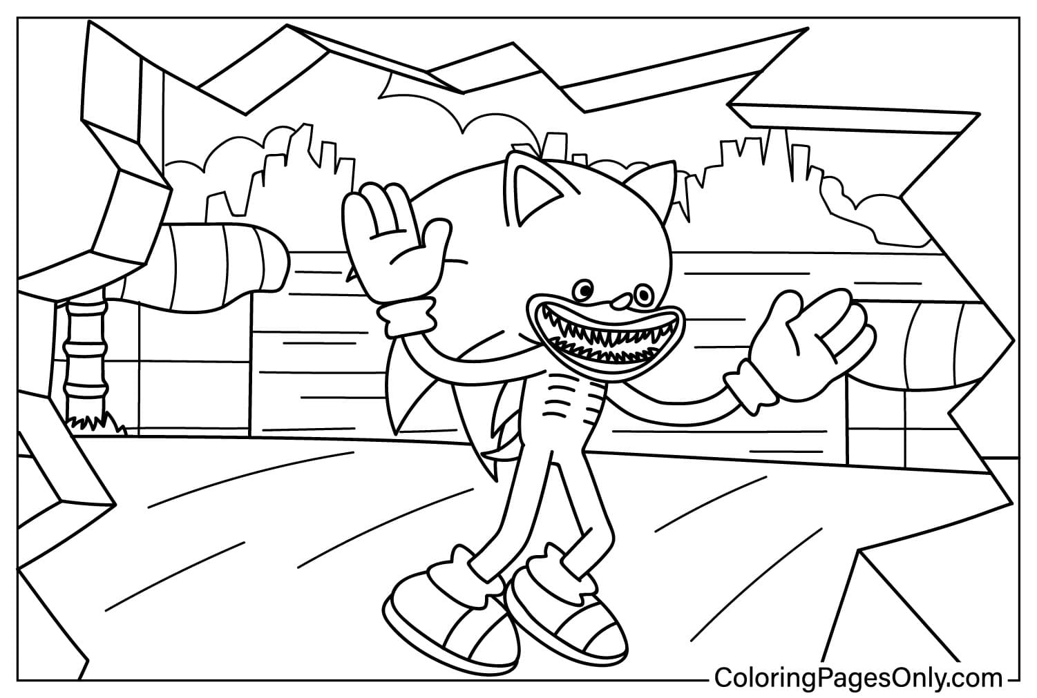 15 Shin Sonic Coloring Pages Free Printable For Kids And Adults