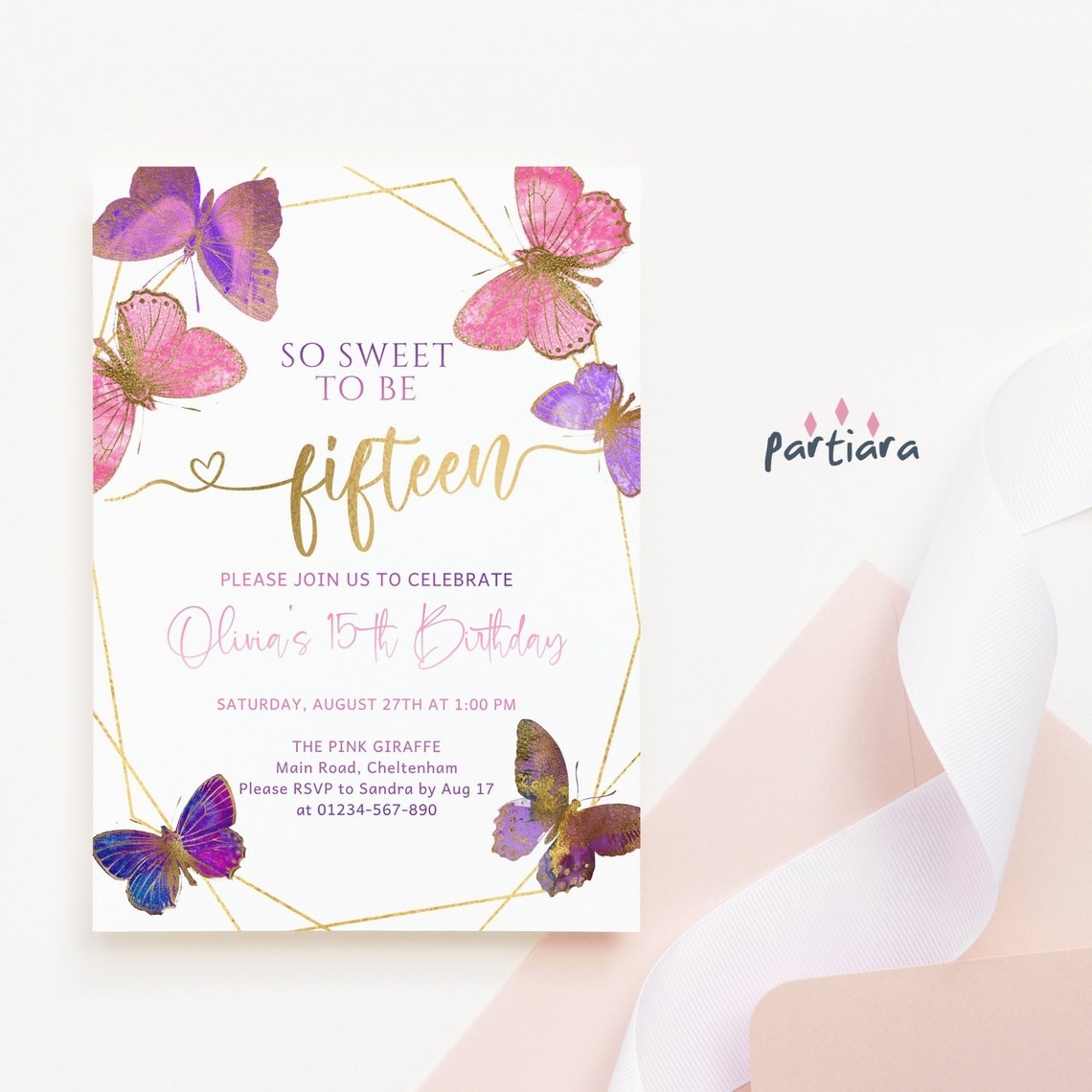 15th Birthday Invitation Templates