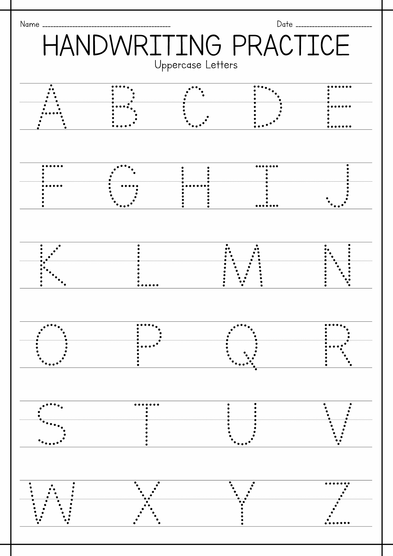 free printable writing worksheets
