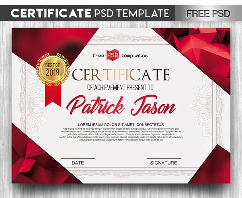 18 Best Free Certificate Templates Printable Editable Within Free 