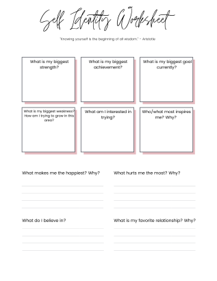 18 Best Self Esteem Worksheets And Activities Incl PDF Worksheets 