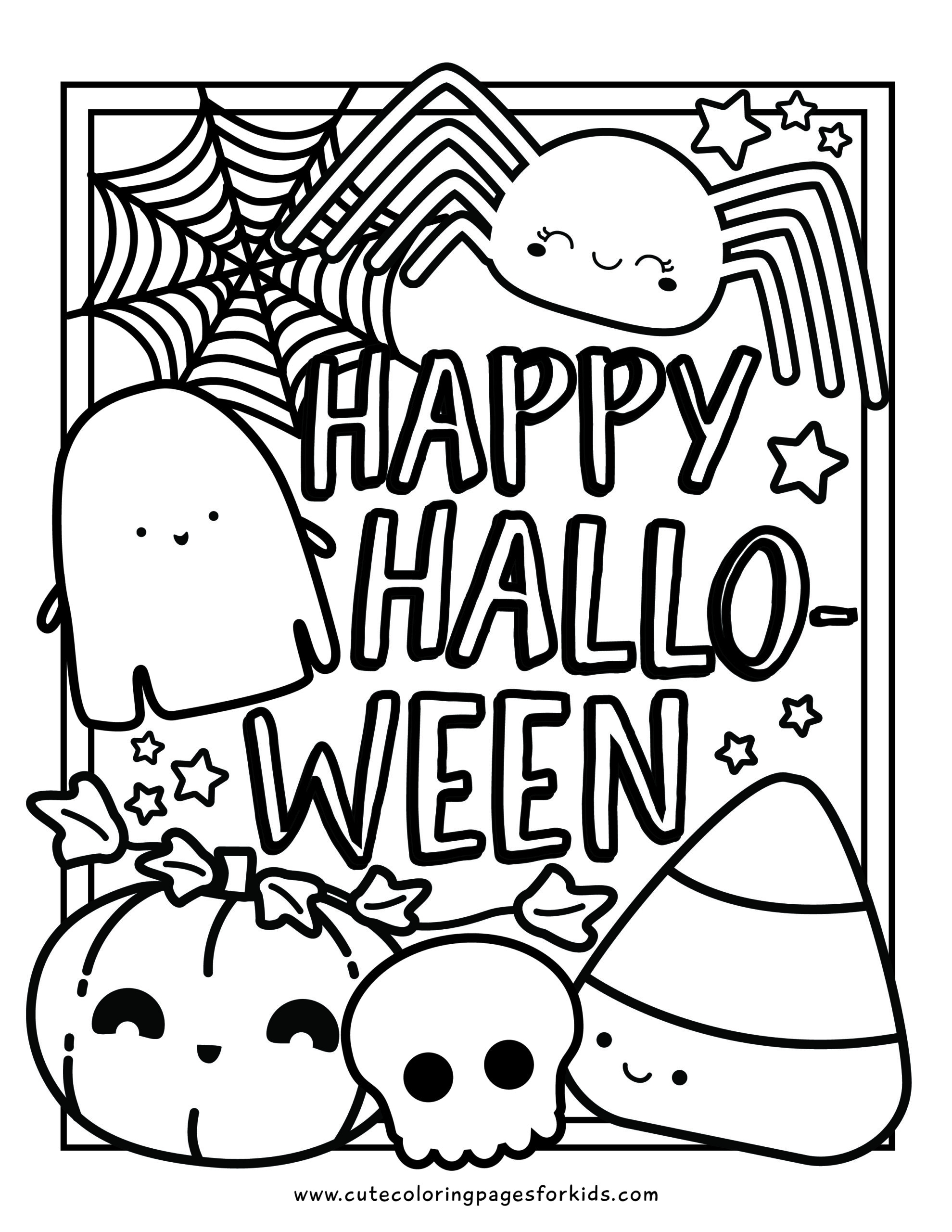 halloween coloring pages printables for free