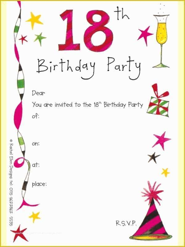 18th Birthday Party Invitation Templates Free Of 14 18th Birthday 
