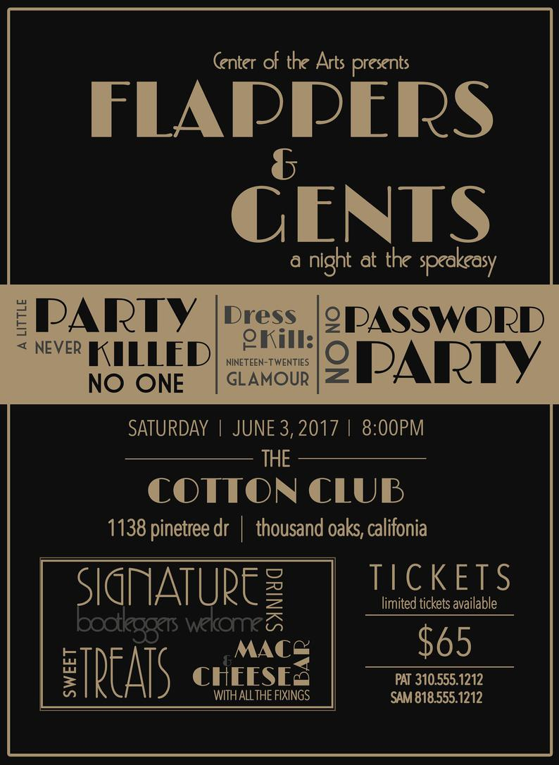 1920S Invite Template Printable Word Searches