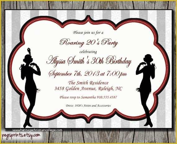 20s invitation template
