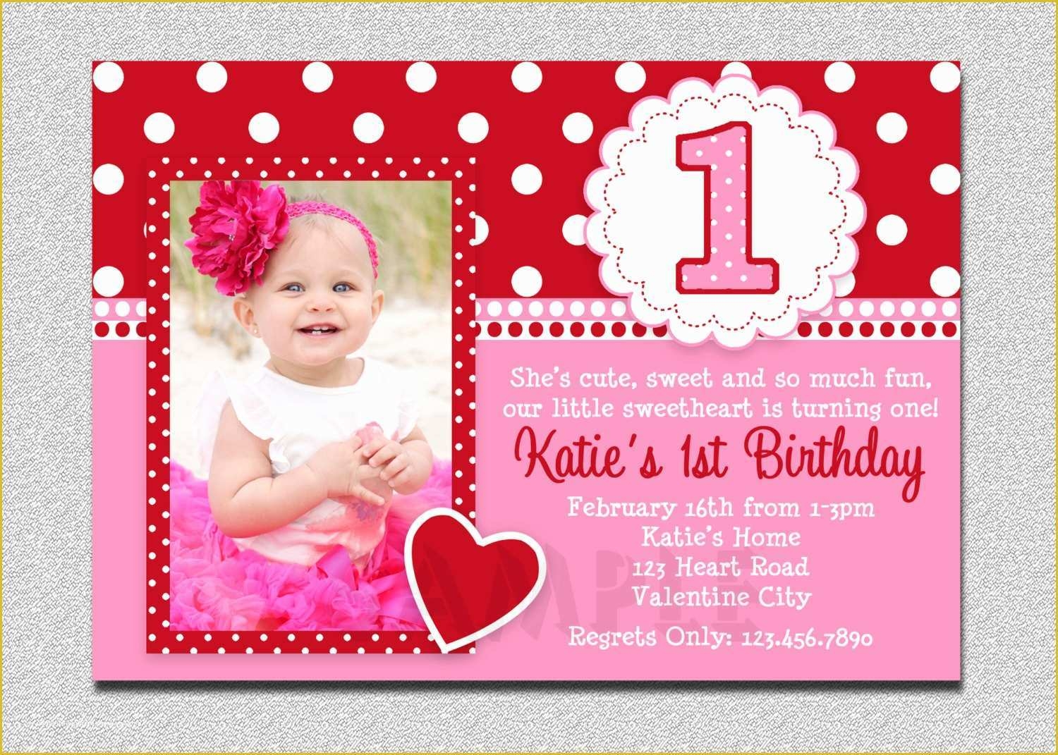 1st birthday invitation template free download