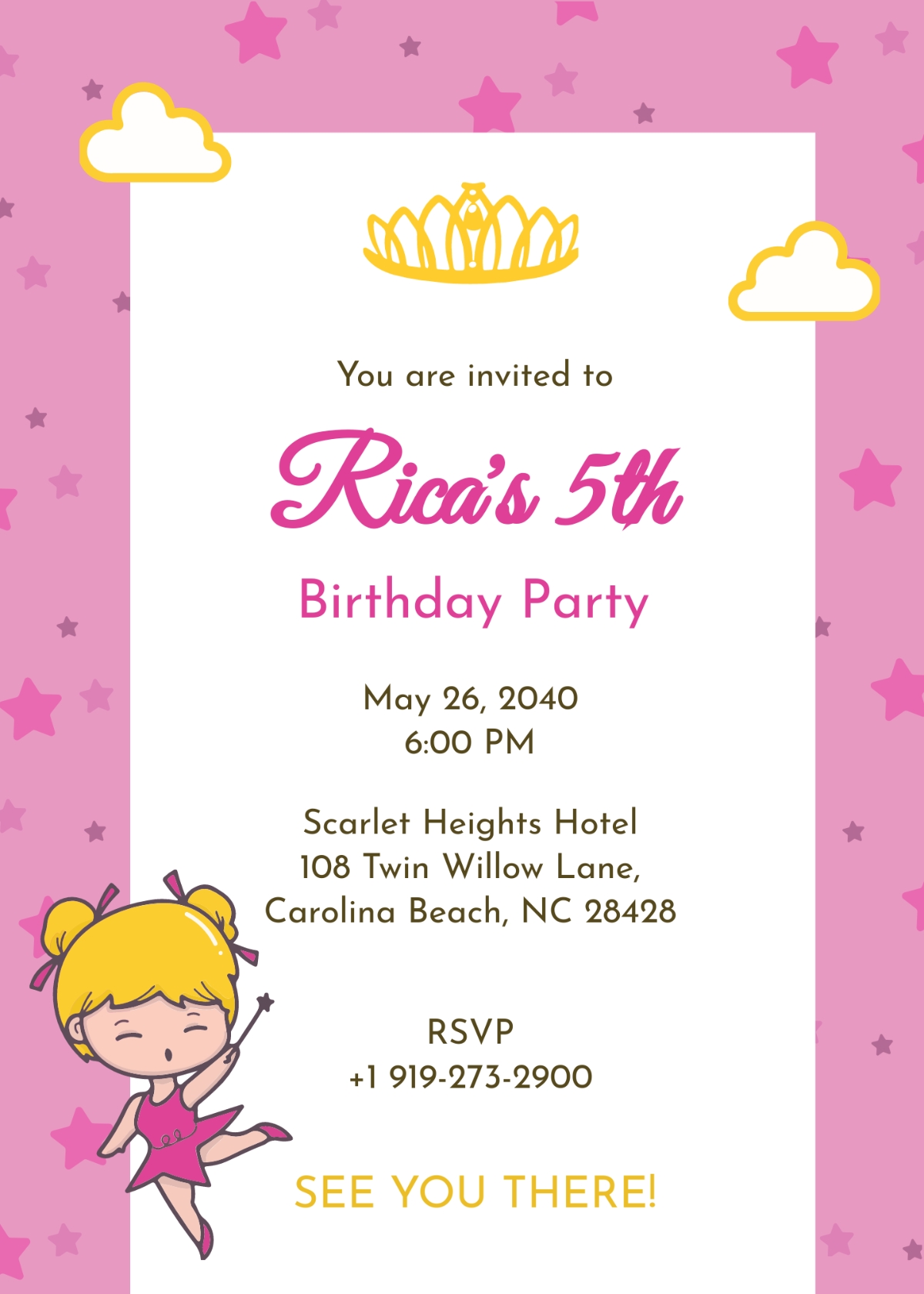 2 Sided Invitation Card Template Edit Online Download Example 