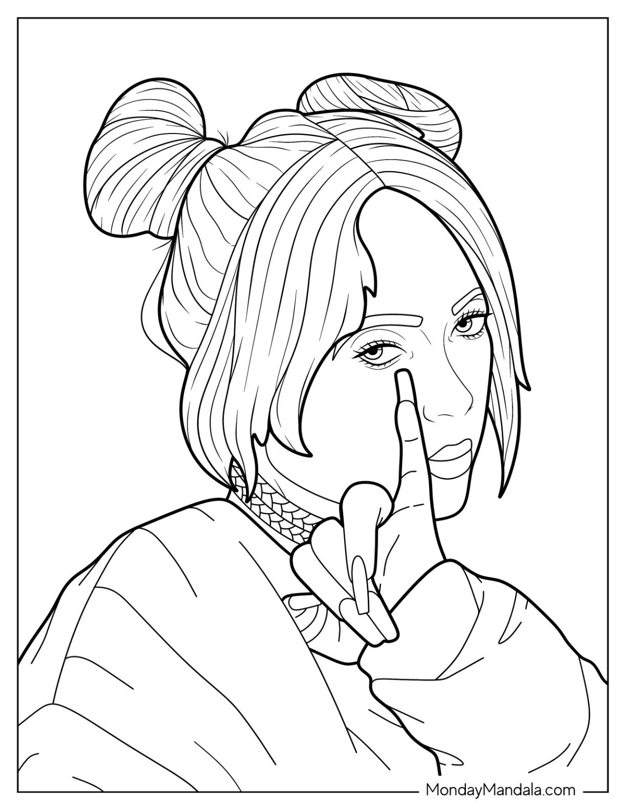 Billie Eilish Color Pages
