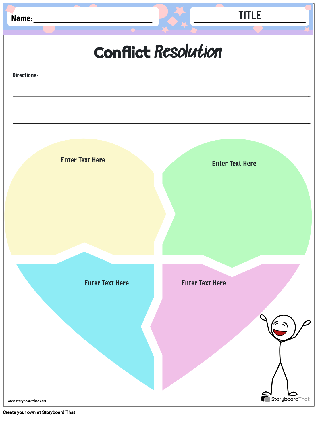 conflict resolution worksheet