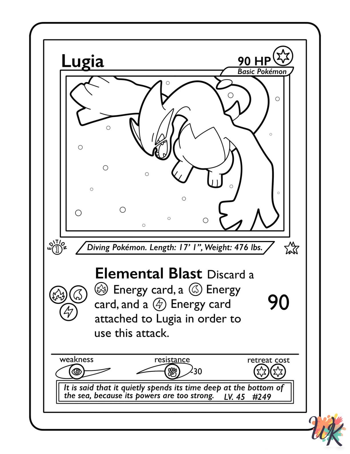 Pokemon Cards Coloring Pages