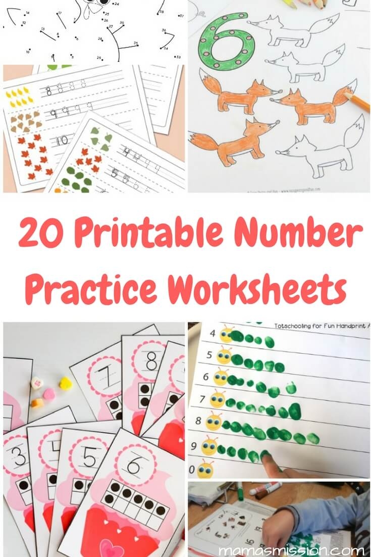 20 Printable Number Practice Worksheets For Fun And Learning