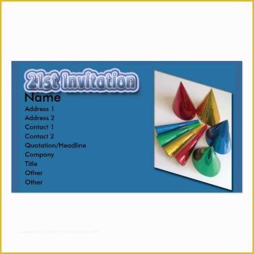 21st Birthday Card Templates Free Of 21st Birthday Invitation Card Pack