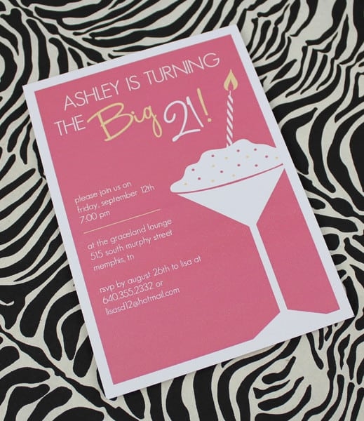 21st birthday invitation templates free