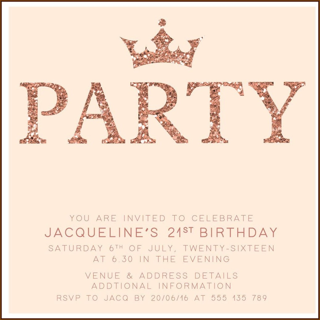 21st Birthday Invitation Templates Photoshop Template 1 Resume 