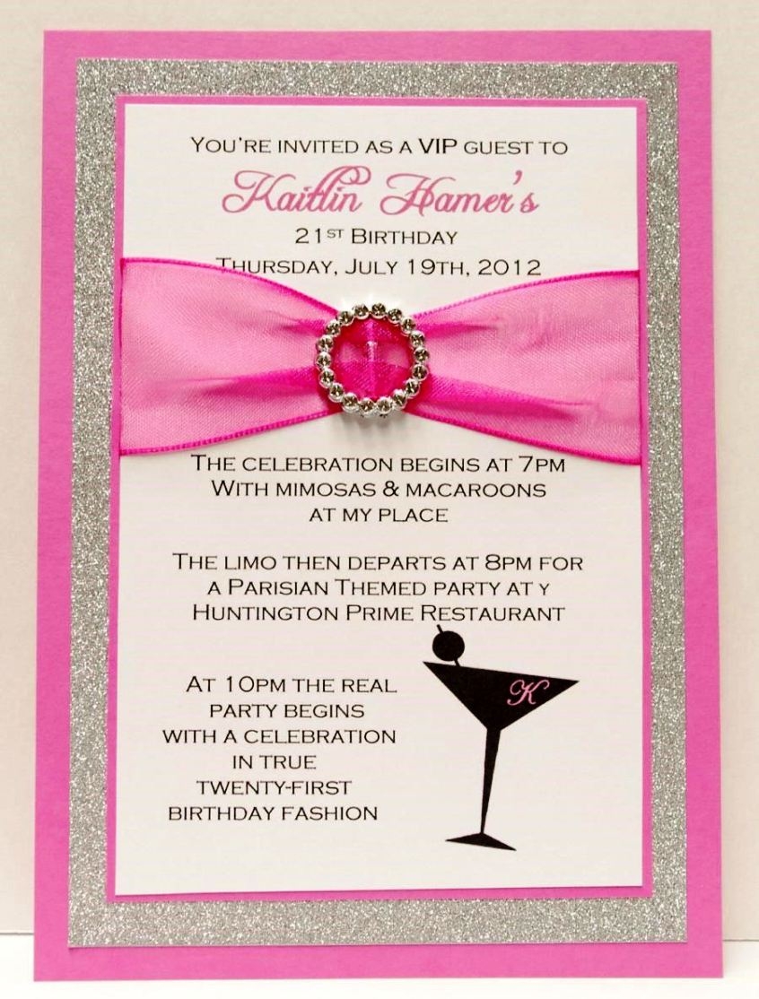 21st birthday invitations templates