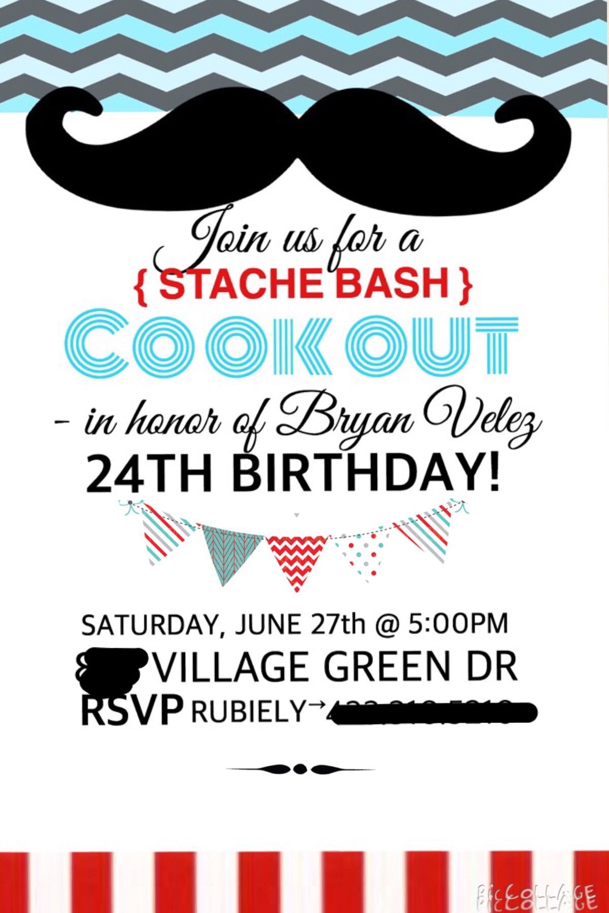 24th birthday invitation template