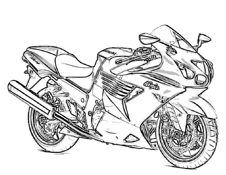 25 Free Motorcycle Coloring Pages For Kids And Adults