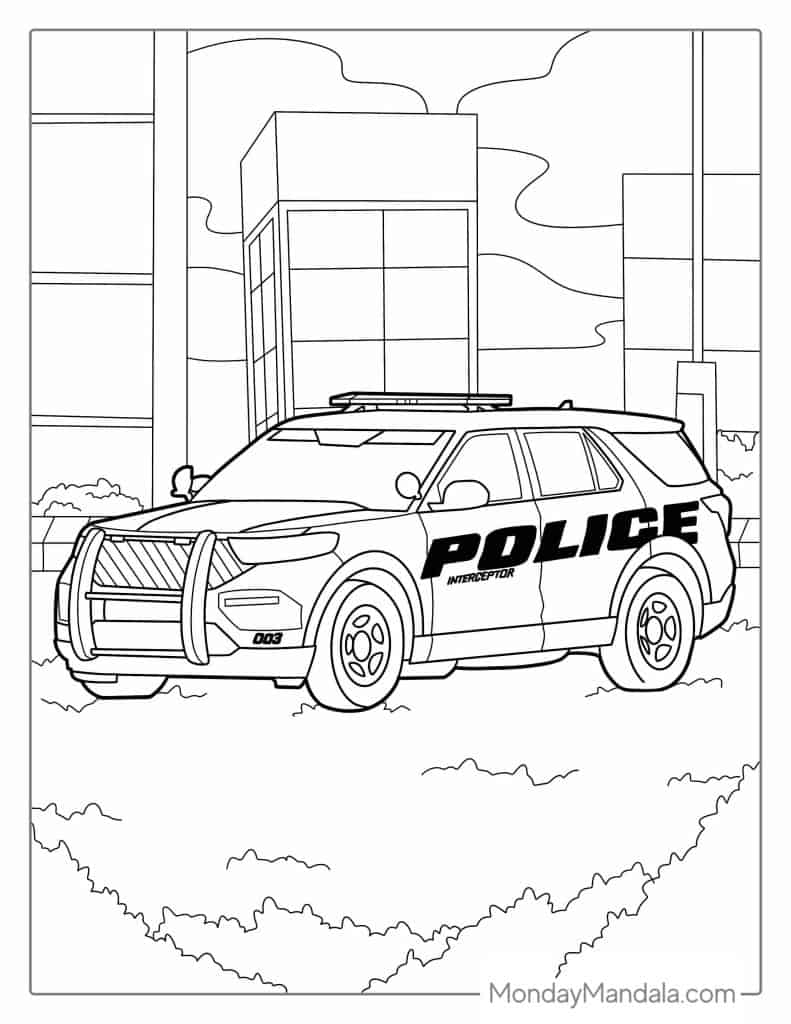 Police Coloring Pages