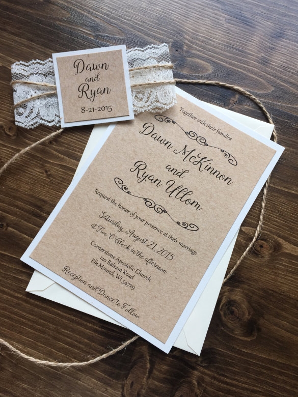 free rustic invitation templates