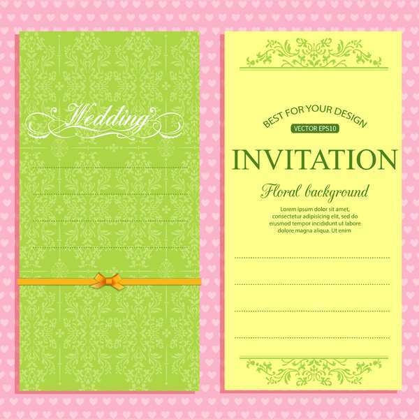 adobe illustrator wedding invitation template