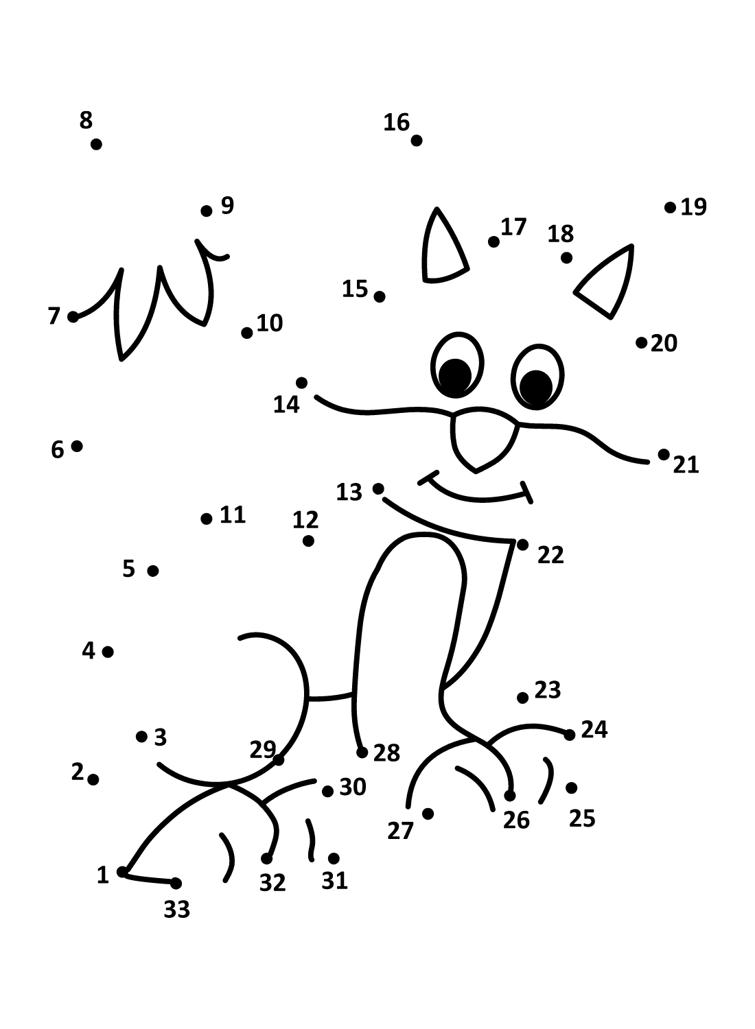 Dot To Dot Coloring Pages