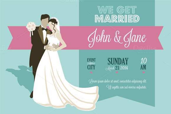 31 Printable Adobe Illustrator Wedding Invitation Template Layouts With 