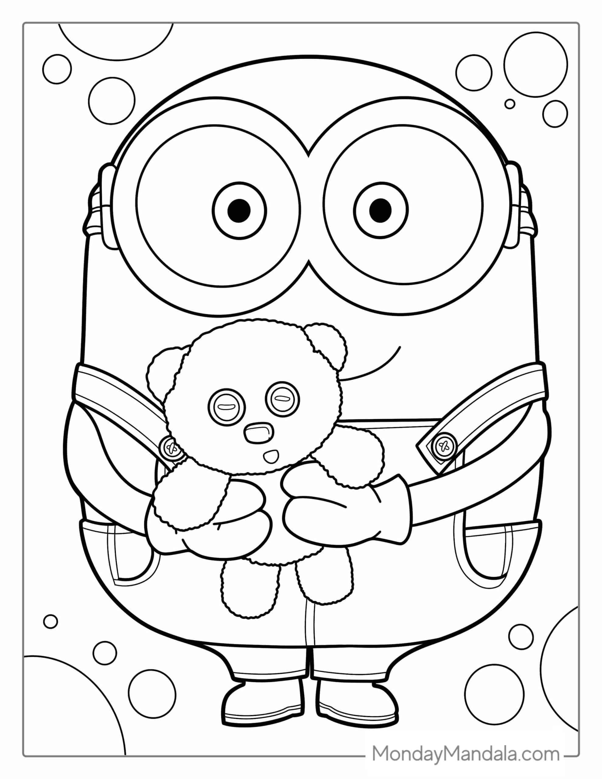 32 Minion Coloring Pages Free PDF Printables Minion Coloring Pages