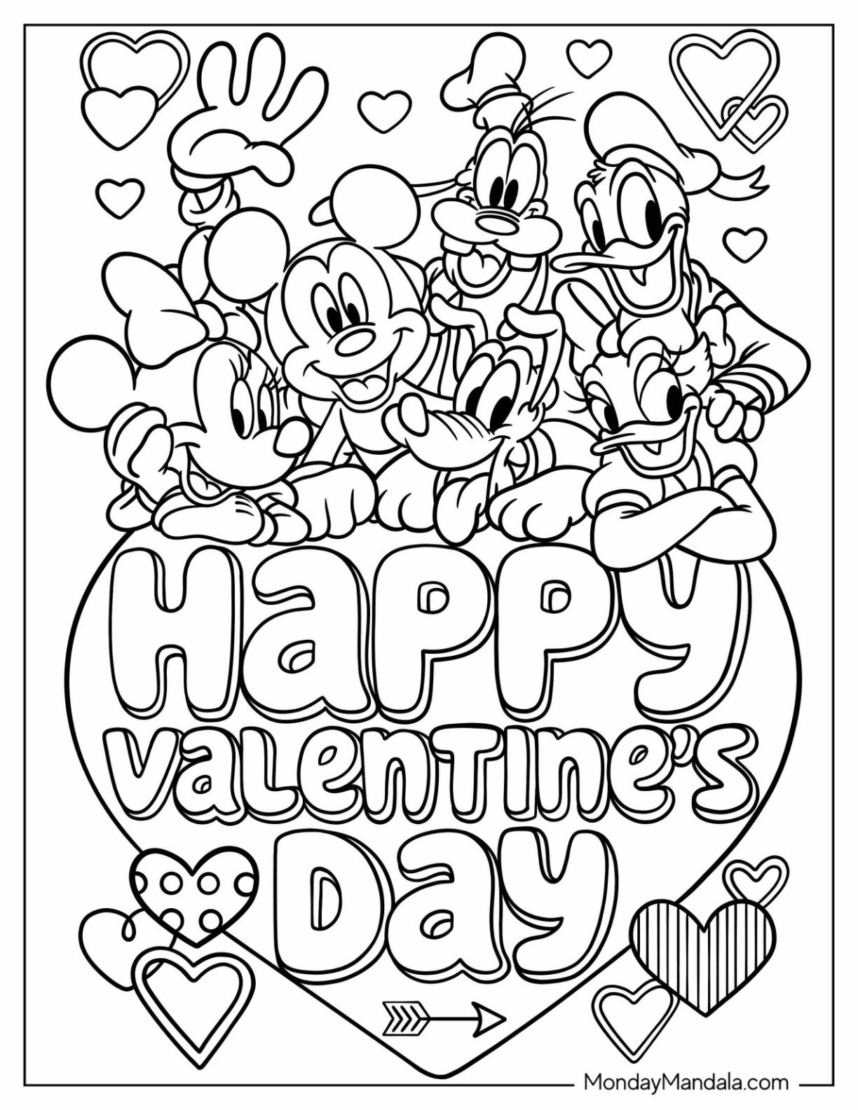 Valentines Color Pages