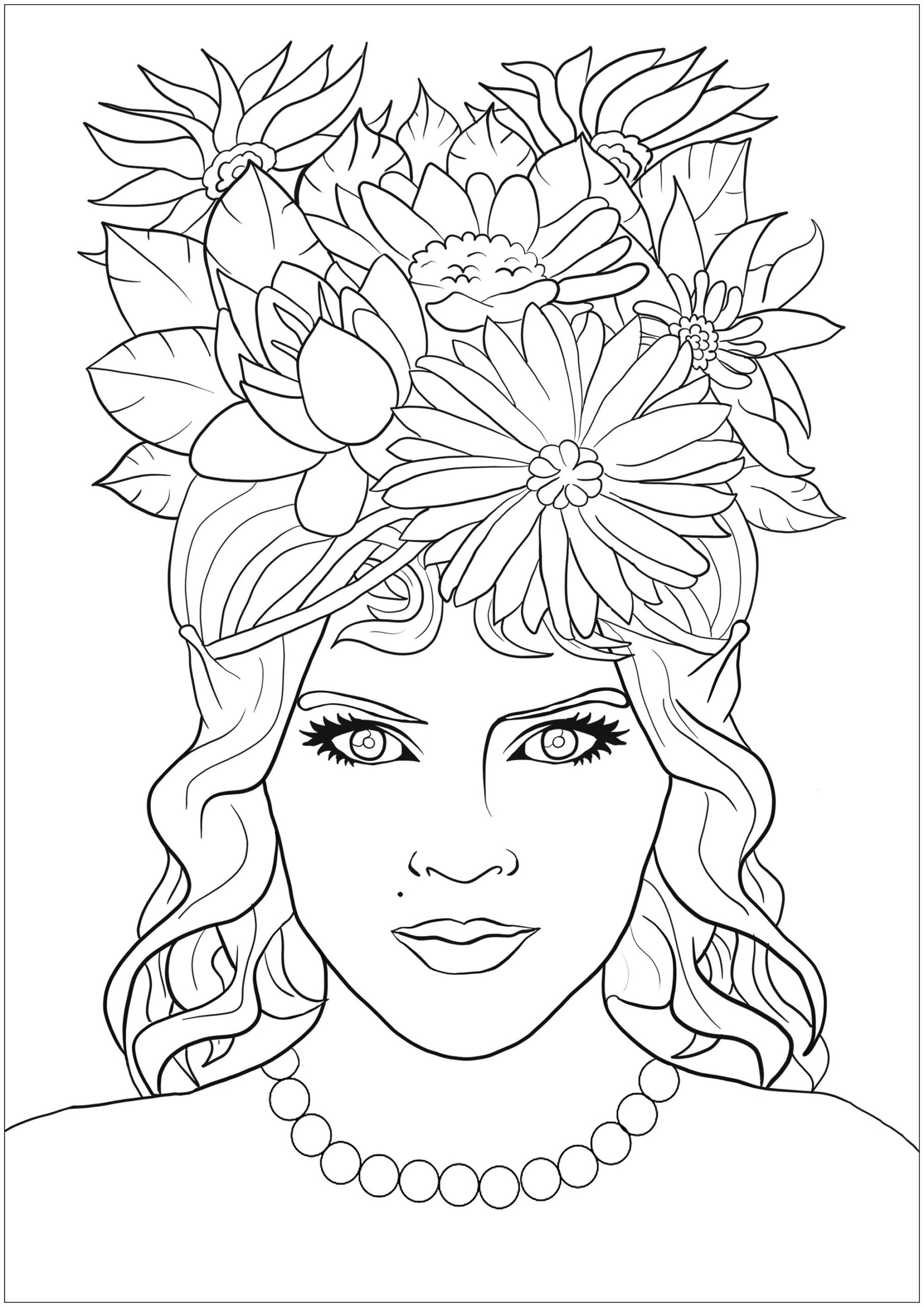 Coloring Pages Of Faces