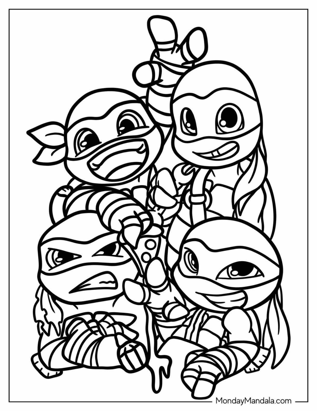 34 Ninja Turtles Coloring Pages Free PDF Printables 30 Ninja Turtles 