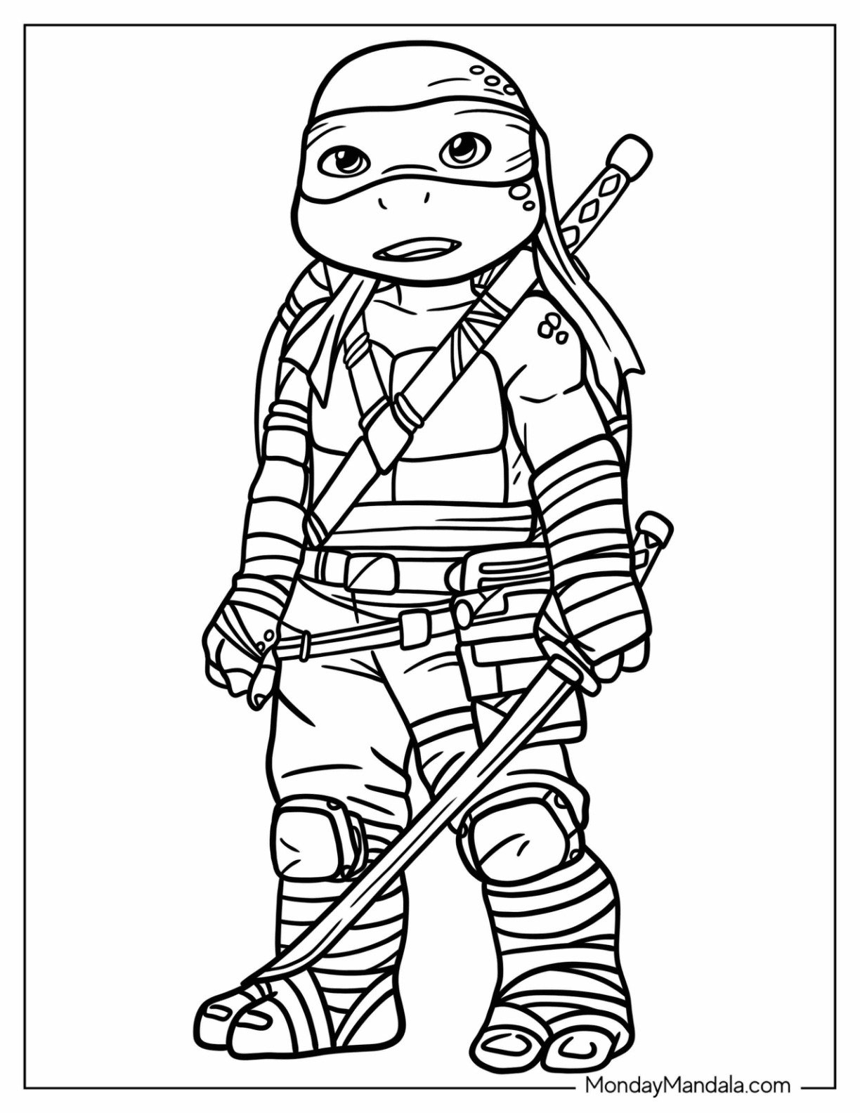 free printable coloring pages ninja turtles