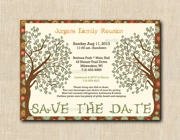reunion invitation template