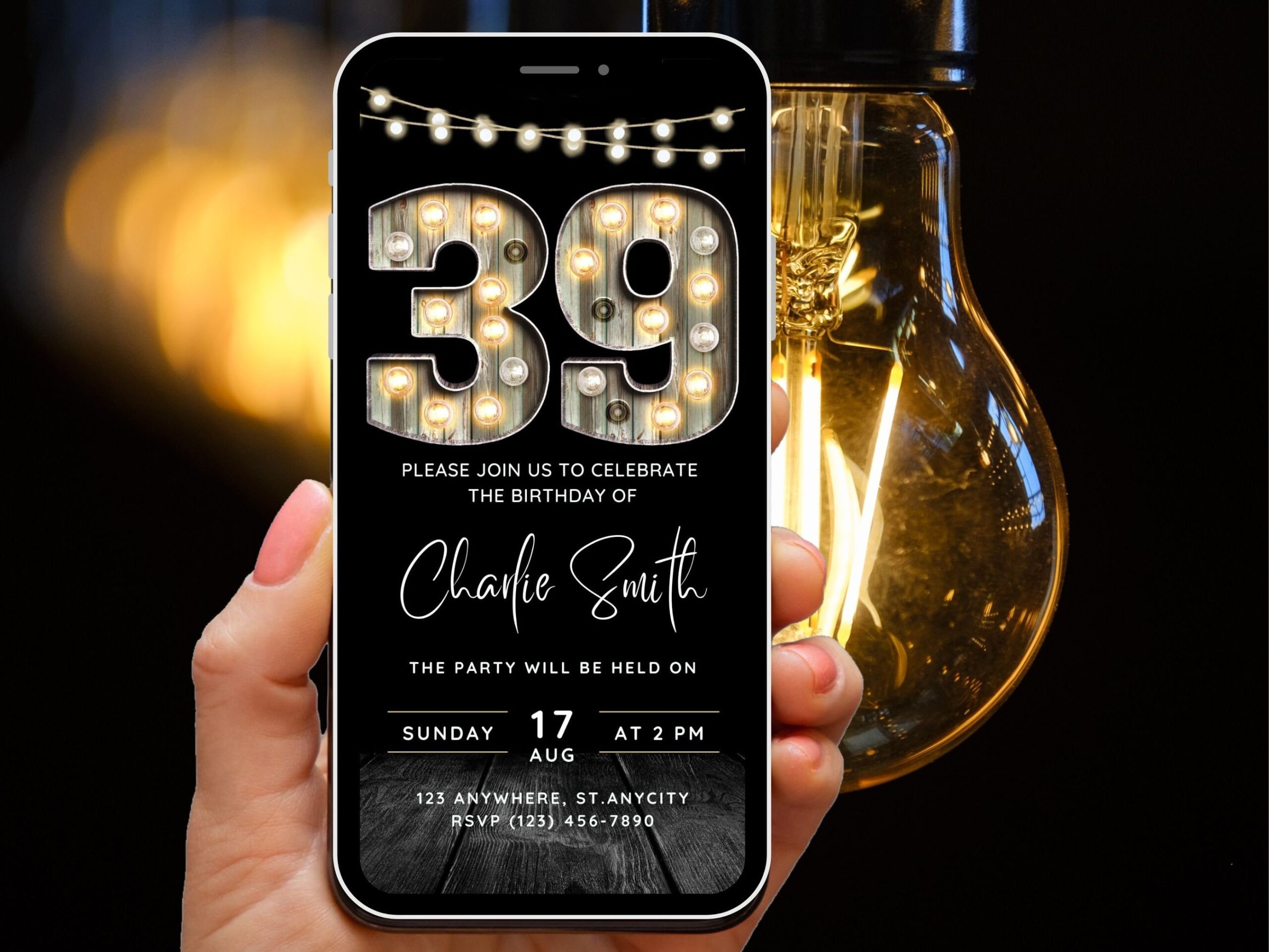 39th Birthday Invitation Templates Save Money Www independentndt co nz