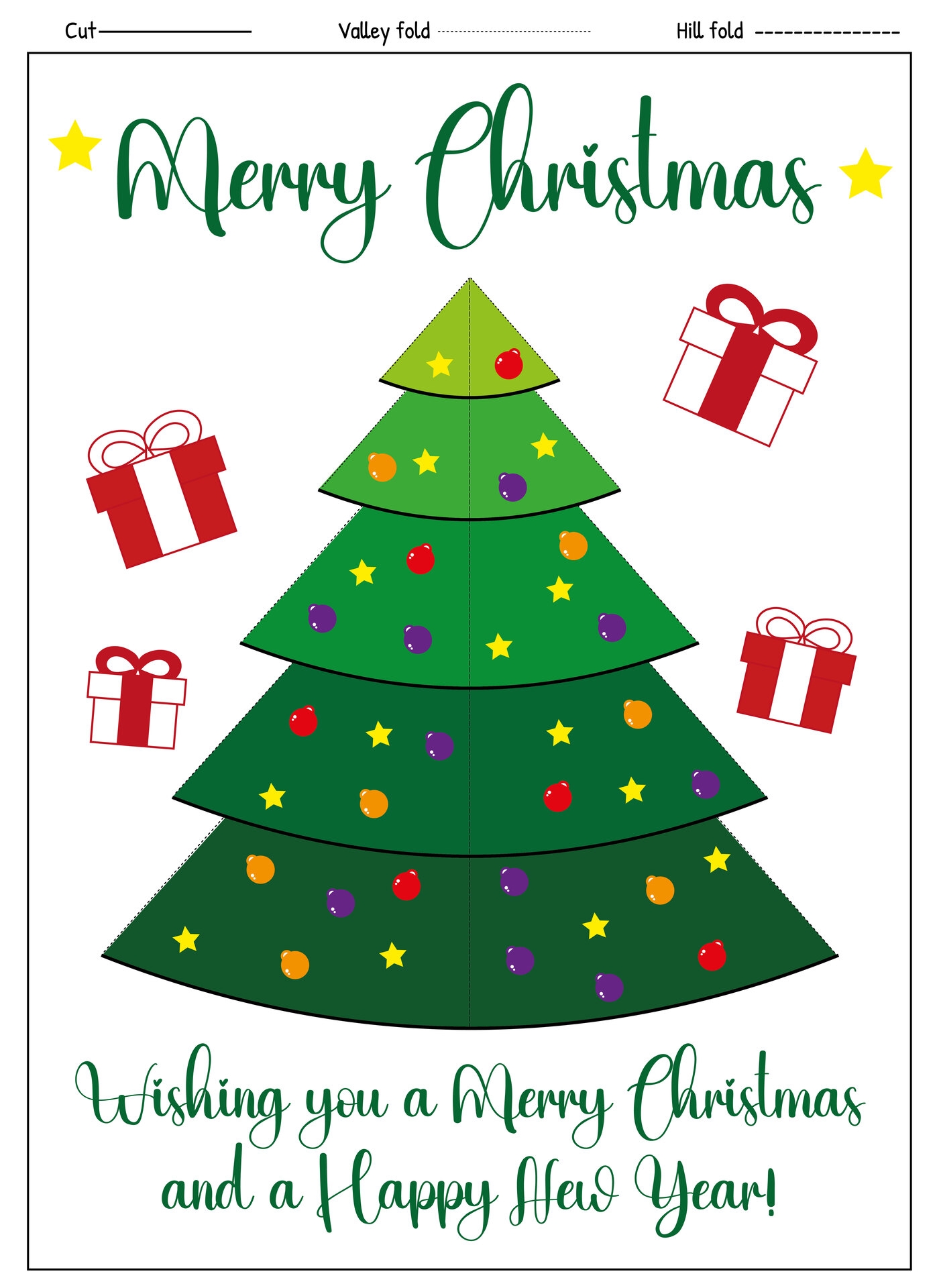 3D Christmas Cards 11 Free PDF Printables Printablee