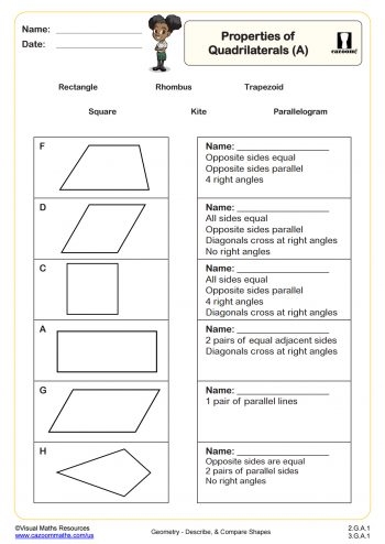 3rd grade geometry worksheets
